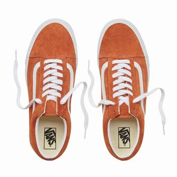 Damske Tenisky Vans Suede Old Skool Hnede/Biele VA85WCMUX